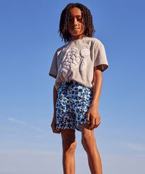 Boys Blue Turtle Leopard Look  vista frontale