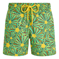 Pantaloncini mare uomo corti elasticizzati Oursinades Sole vista frontale