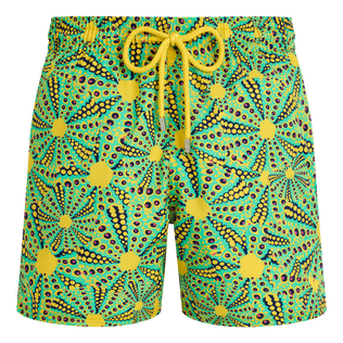 Pantaloncini mare uomo corti elasticizzati Oursinades Sole vista frontale