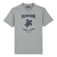 Camiseta de algodón con estampado Turtles Leopard para hombre Gris jaspeado vista frontal
