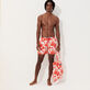 Bañador con estampado Lantern Flowers- Vilebrequin x Donald Sultan Blanco detalles vista 2