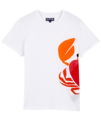 T-shirt unisex in cotone St Valentin- Vilebrequin x Giriat Bianco vista frontale