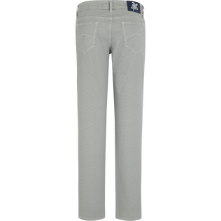 Men Gabardine Pants Regular Fit Micro Dot Caviar back view