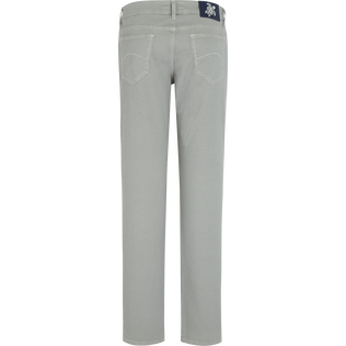Pantaloni uomo stampati a 5 tasche Micro Dot Caviale vista posteriore