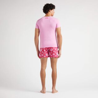 中性植绒 Turtle Heart Tahiti 有机棉 T 恤 Petunia 背面穿戴视图