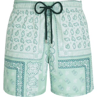 Bañador con estampado Bandana para hombre de Vilebrequin x BAPE® BLACK Menta vista frontal