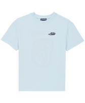 T-shirt en coton organique garçon Fleur de lin chine vue de face