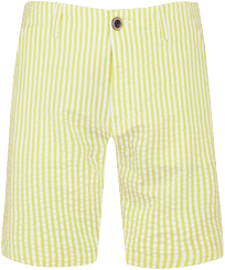 Ultraleichte Seersucker Chino-Bermudashorts für Herren Apple Vorderansicht