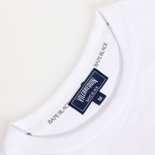T-shirt uomo con stampa Turtles - Vilebrequin x BAPE® BLACK Bianco dettagli vista 6