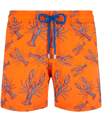 Men Embroidered Swim Shorts Lobsters - Limited Edition Tango front view