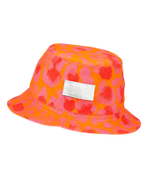 New Leopard Leinen-Fischerhut Apricot Vorderansicht
