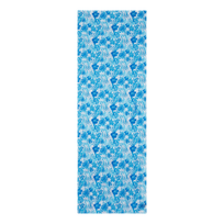 Pareo de gasa de algodón con estampado Tahiti Flowers unisex Blanco vista frontal