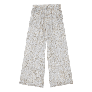 Pantalon Blanco Algodon Mujer