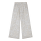 Pantaloni donna in voile di cotone Dentelles Bianco vista posteriore