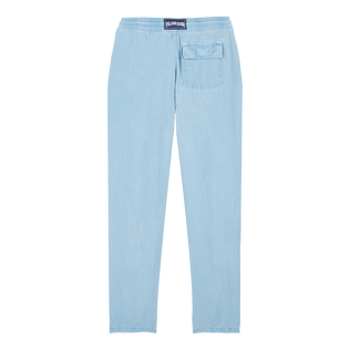 Pantaloni uomo in lino tinta unita Source vista posteriore