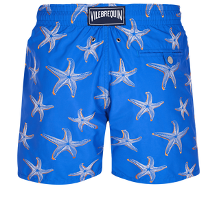 Men Swim Trunks Embroidered 1997 Starlettes - Limited Edition Sea blue back view
