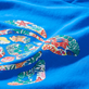 Mehrfarbiger Fonds Marins Kapuzenpulli mit Schildkröten-Print für Jungen Earthenware Details Ansicht 1