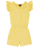 Girls Terry Playsuit Popcorn front view