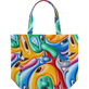 Tote bag Faces In Places - Vilebrequin x Kenny Scharf Multicolore vue de dos