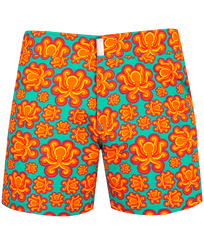 Bañador elástico con cintura plana y estampado Poulpes Neon para hombre Tropezian green vista frontal