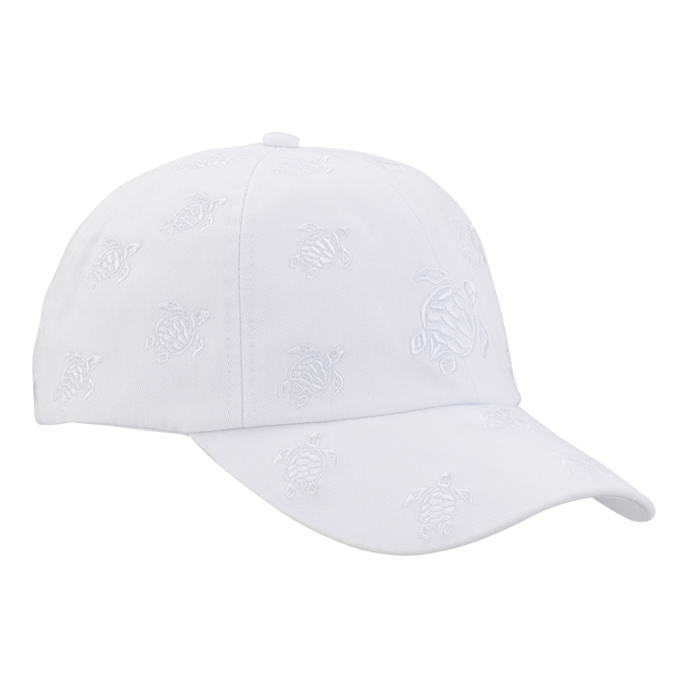 Cappellino Con Ricamo Integrale Ronde Des Tortues - Capello - Castile - Bianco