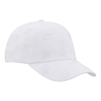 Embroidered Cap Ronde des Tortues  All Over White front view