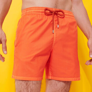 Men Swim Trunks Ultra-light and packable Solid Tango details view 1