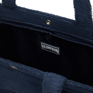 Women Terry Beach Bag Turtle Navy details view 5