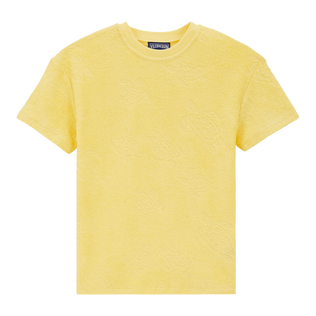 Camiseta de felpa con cuello redondo y estampado Rondes des Tortues para niños Popcorn vista frontal