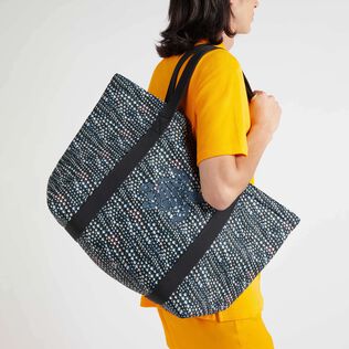 Neoprene Large Beach Bag Pearl Black details view 1