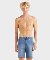 男士 Crab Balloons 牛仔布百慕大短裤 Med denim w2 正面穿戴视图