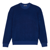 Unisex Terry Crewneck Sweatshirt Solid Ink front view