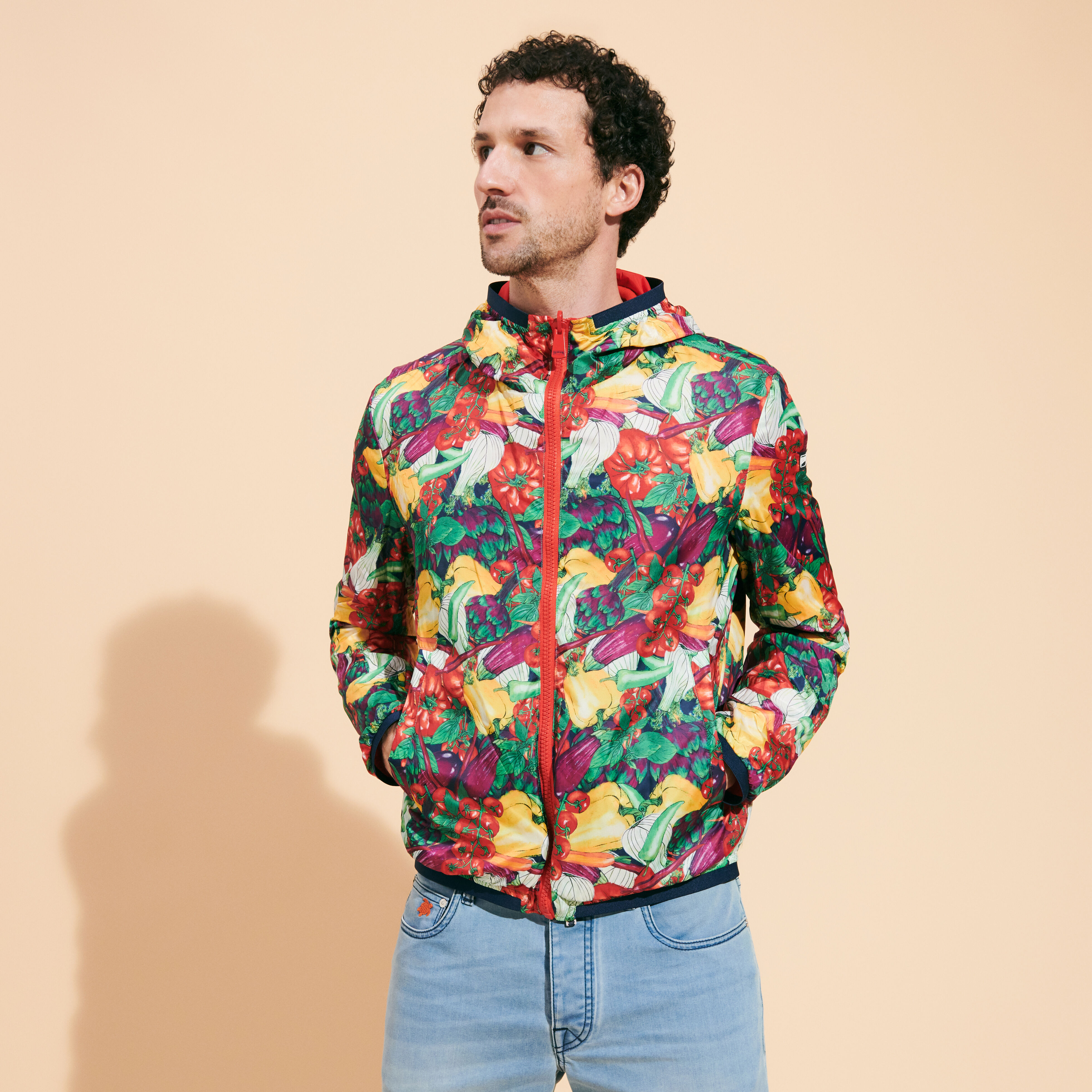 Men Reversible Windbreaker Jacket March Provencal
