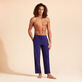 Pantaloni in cotone Midnight vista frontale indossata