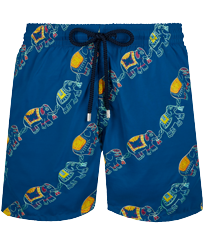 Costume da bagno uomo ricamato Elephant Dance - Edizione limitata Goa vista frontale