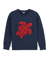 男童 Turtle 刺绣圆领运动衫 Navy 正面图