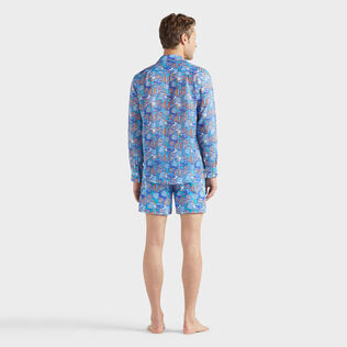 Men Ramie Shirt Fishy Vibes Marrakech back worn view