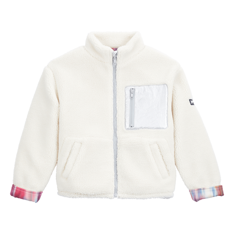 Girls High-neck Jacket Ikat - Jacket - Gauralee - White - Size 12 - Vilebrequin