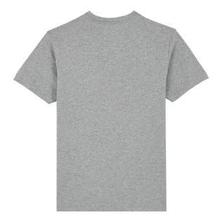 Turtles Leopard T-Shirt aus Baumwolle für Herren Graumeliert Rückansicht
