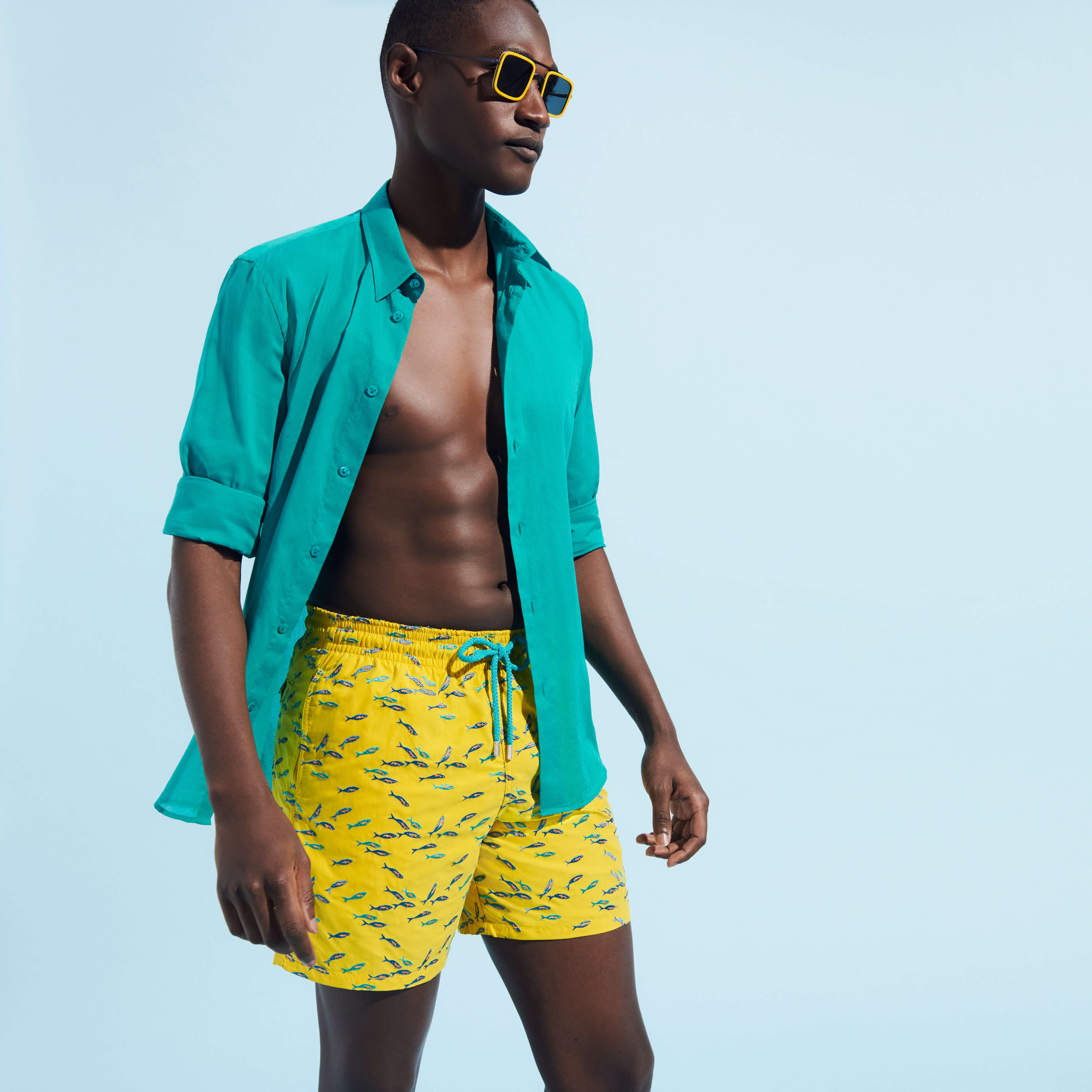 Mens swim shorts and shirt shop