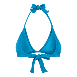 Plumes Jacquard Neckholder-Bikinioberteil für Damen Calanque Rückansicht