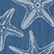 Men Denim Bermuda Shorts Starfish Light Denim Printed Bleach denim w4 
