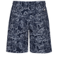 Bermuda en coton homme Poulpes Bicolores Bleu marine vue de dos
