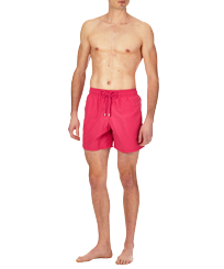 Men Swimwear Solid Cherry blossom front worn view