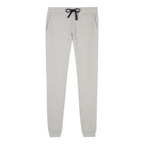 Pantalones de chándal en algodón de color liso para hombre Lihght gray heather vista frontal