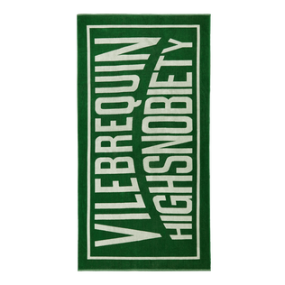 中性纯色有机棉浴巾 - Vilebrequin x Highsnobiety Garden 正面图