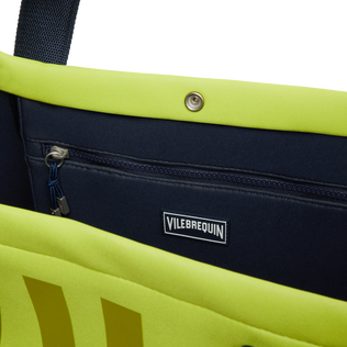 Large Neoprene Beach bag Solid Chartreuse details view 4