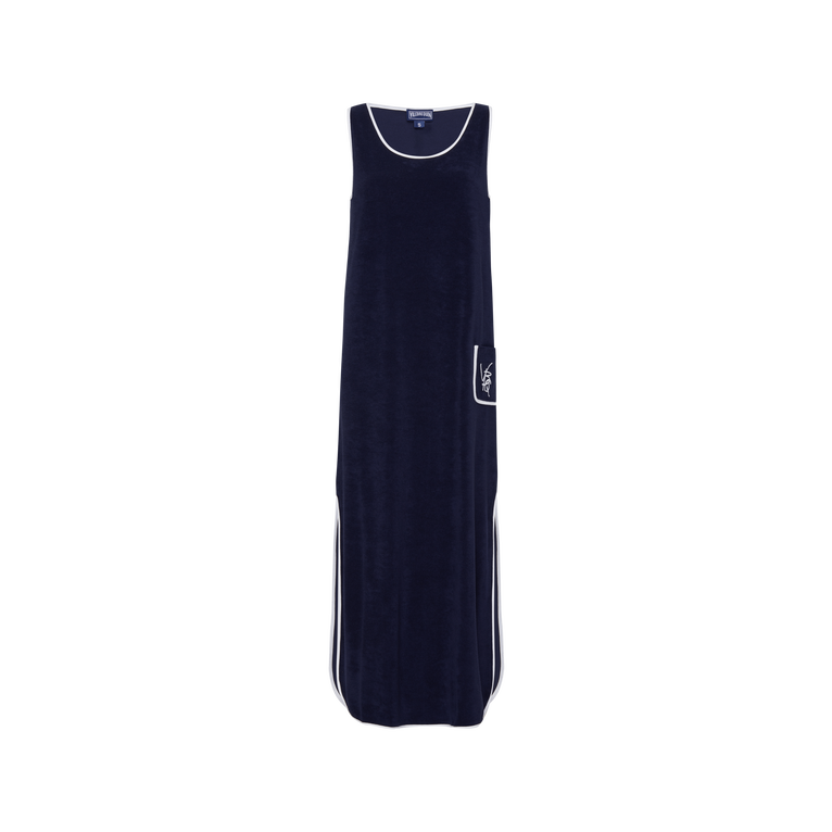 Vilebrequin Women Long Terry Tank Dress Vbq Line - Lindsay - Blue - Size XS