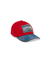 Men Denim Cap Starfish Poppy red front view