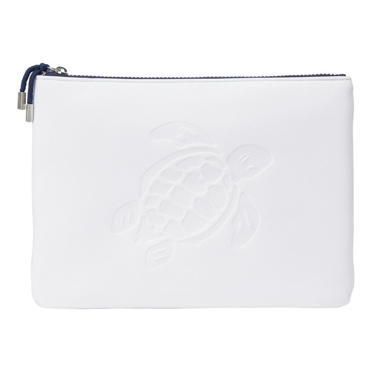 Zipped Turtle Beach Pouch Neoprene - Pool - White